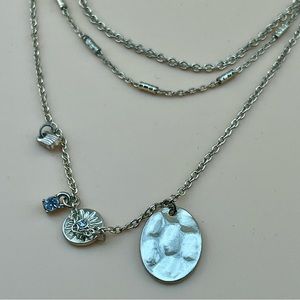 triple strand layered necklace